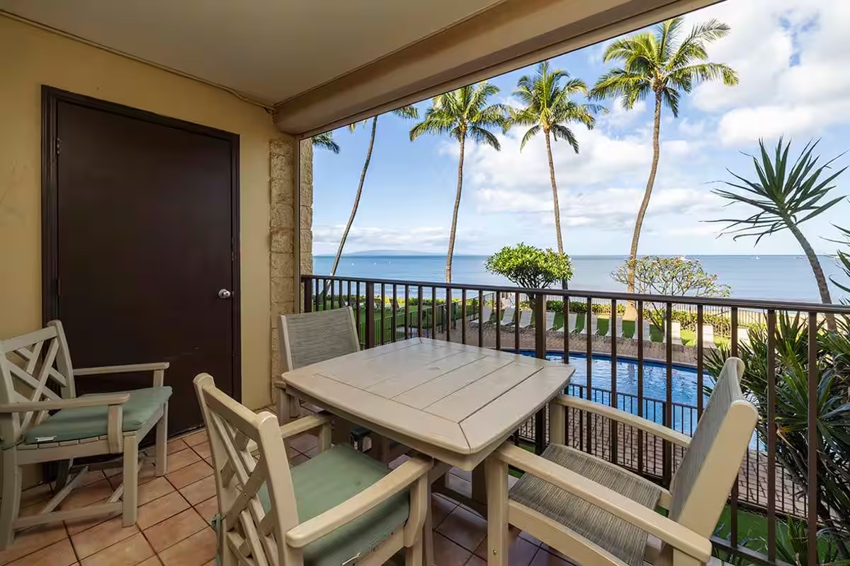 Two bedroom dining lanai ocean view